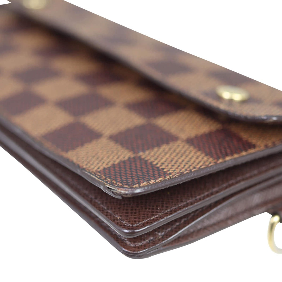 Louis Vuitton Portefeuille Accordion Long Chain Wallet Damier Ebene