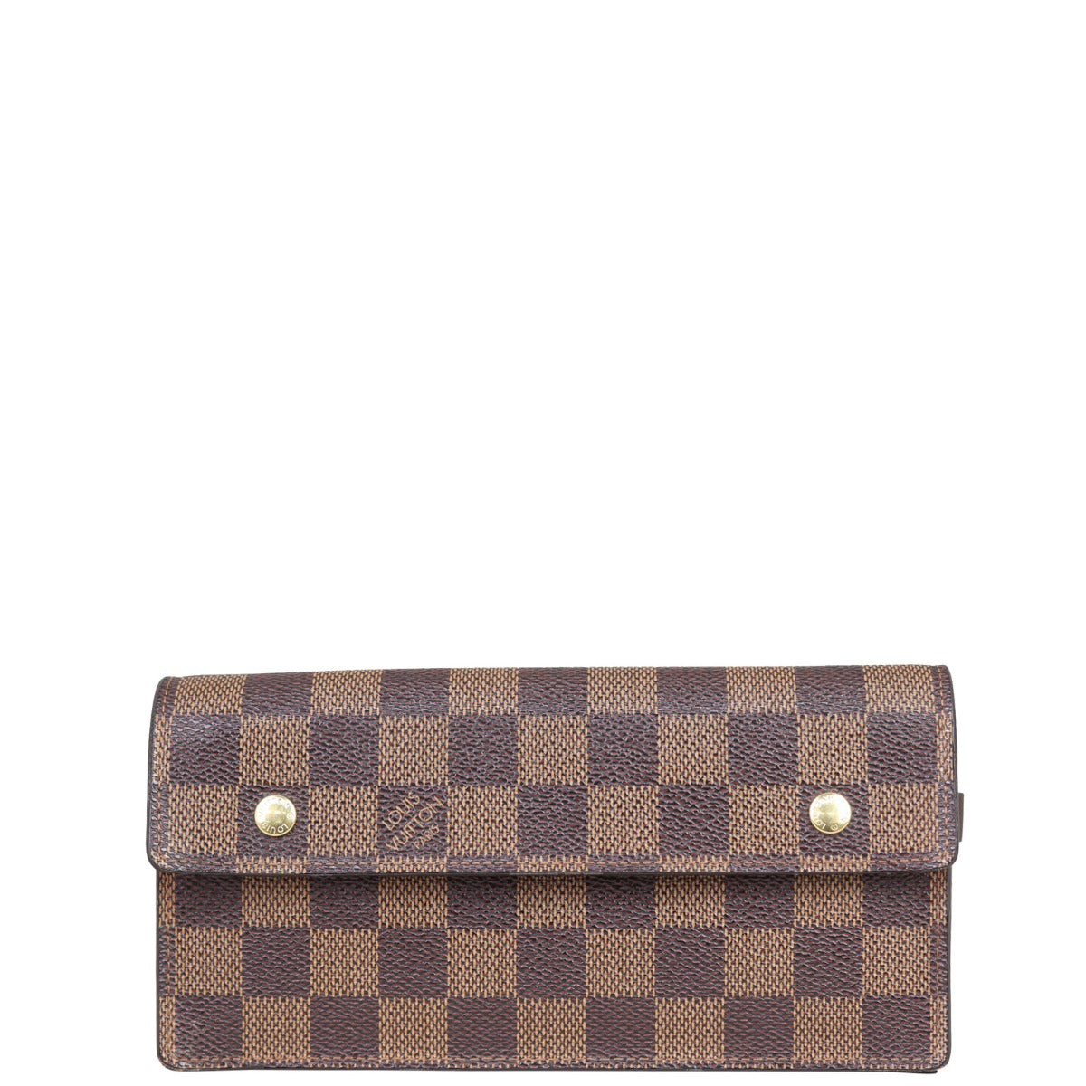 Louis Vuitton Portefeuille Accordion Long Chain Wallet Damier Ebene