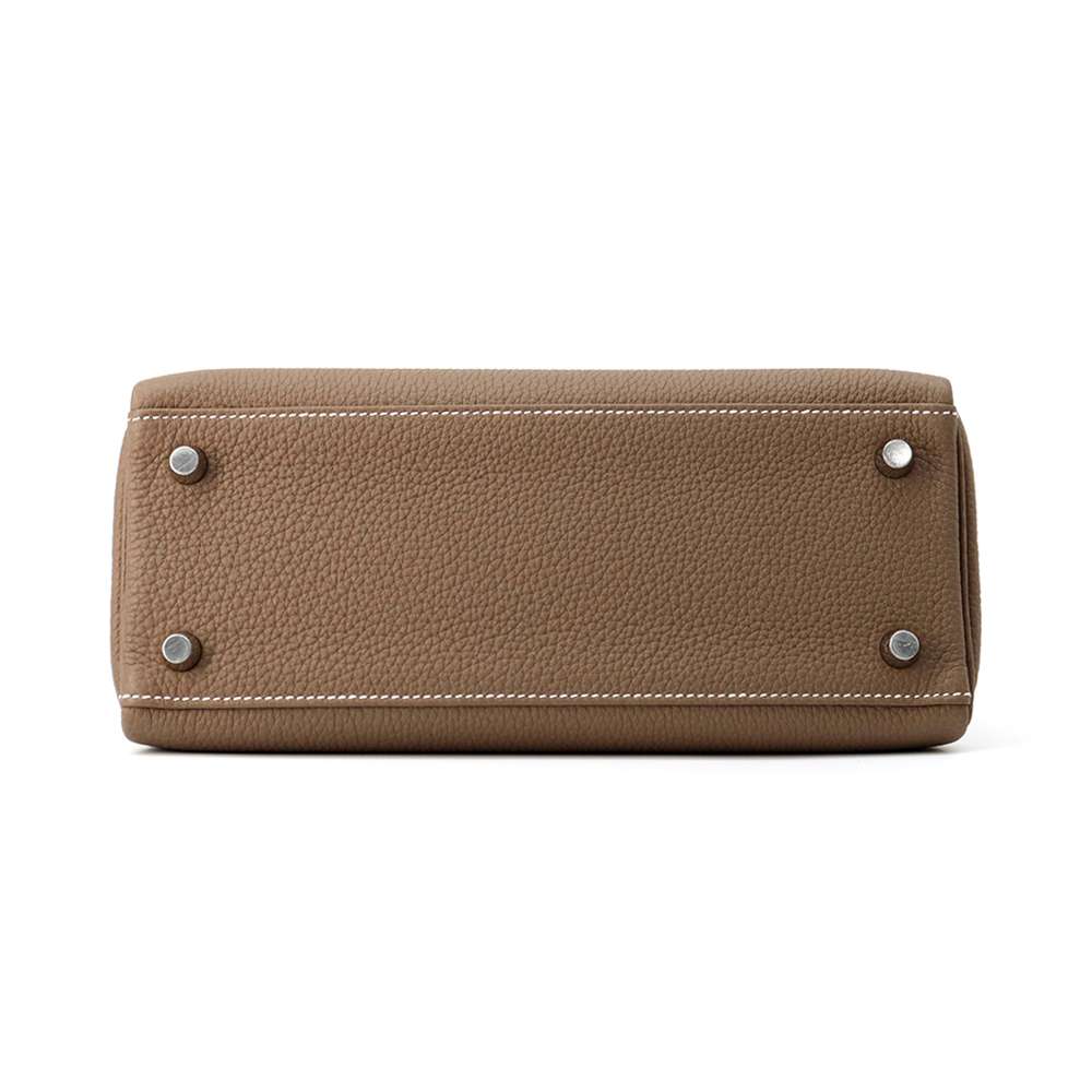 HERMES Kelly Retourne Etoupe Togo Leather Size 25