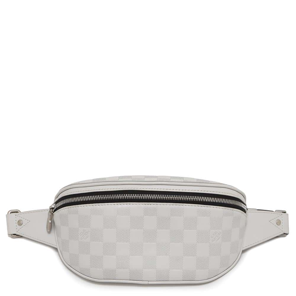 LOUIS VUITTON Canvasã»Bumbag BlancN40326 Damier Infini Leather