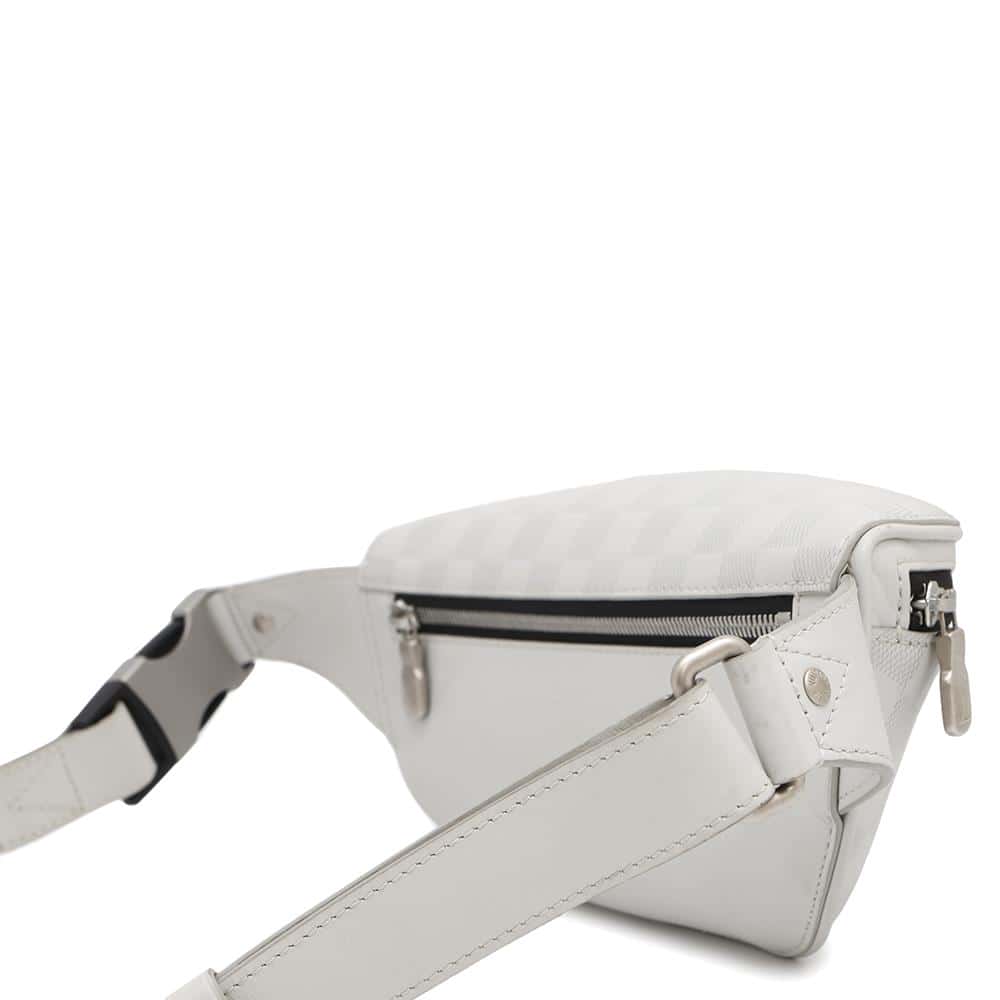 LOUIS VUITTON Canvasã»Bumbag BlancN40326 Damier Infini Leather