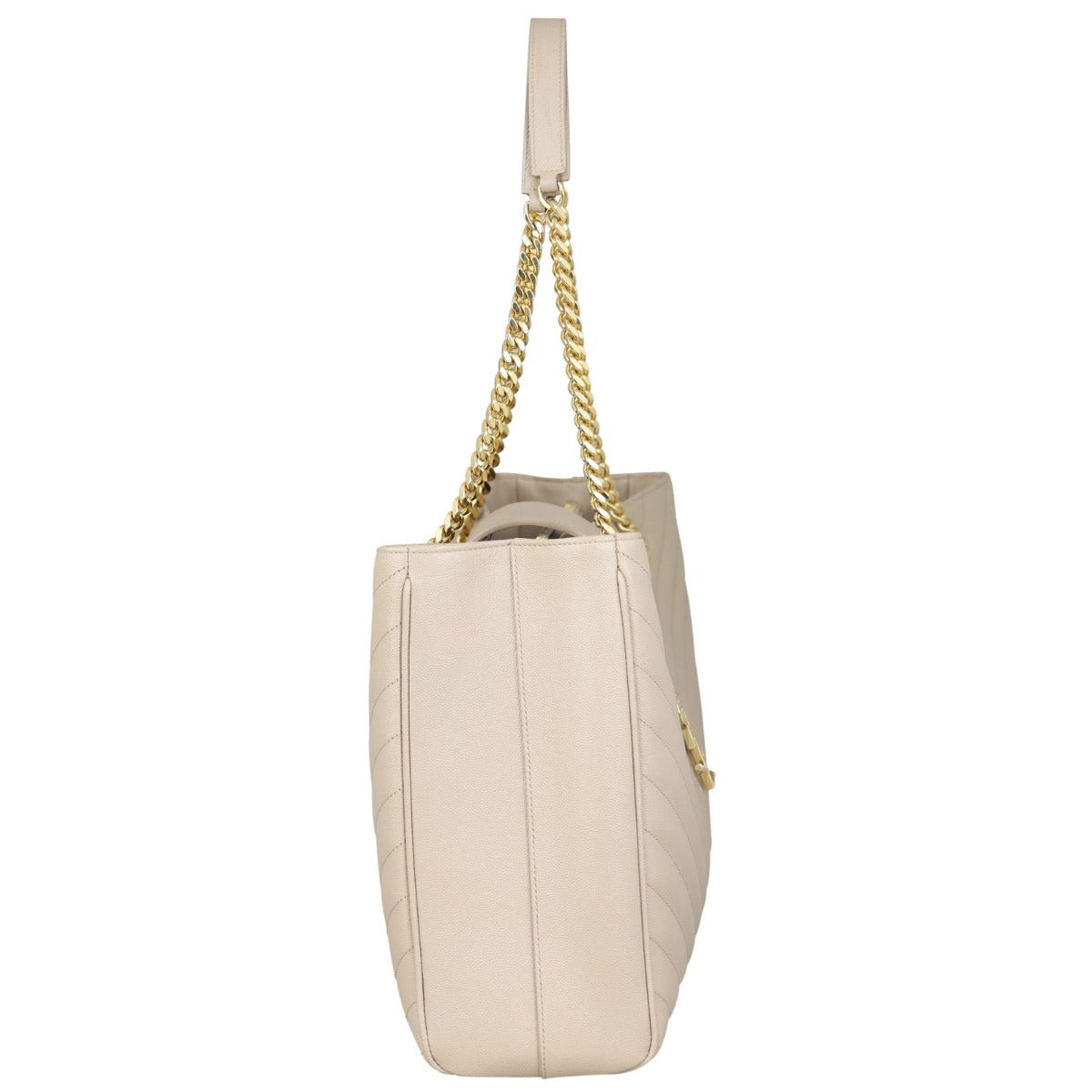 Saint Laurent Chevron Shopping Tote