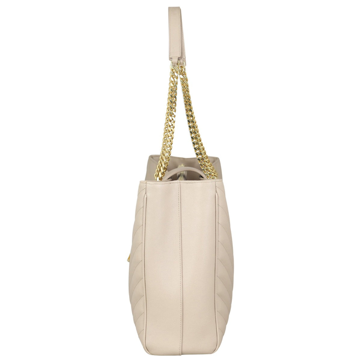 Saint Laurent Chevron Shopping Tote