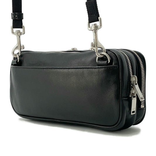 SAINT LAURENT PARIS Shoulder Bag Black712569 Leather Embossed Leather