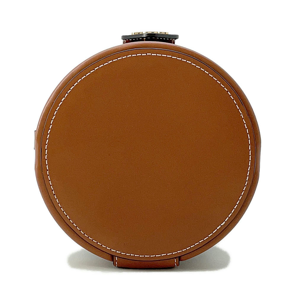 CELINE Triomphe Tambour Tan195642 PVC Coated Canvas Leather Size Small