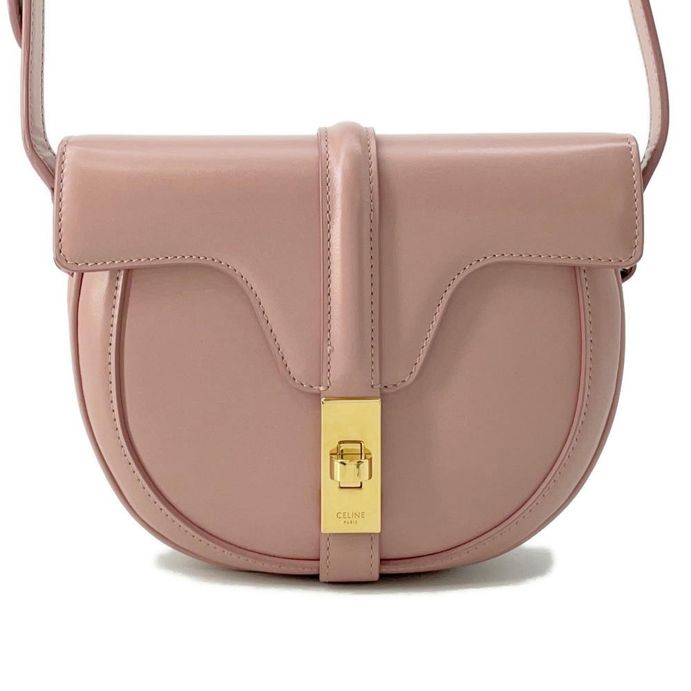 CELINE Busas 16 Shoulder Bag Pink18801 Leather Size Small