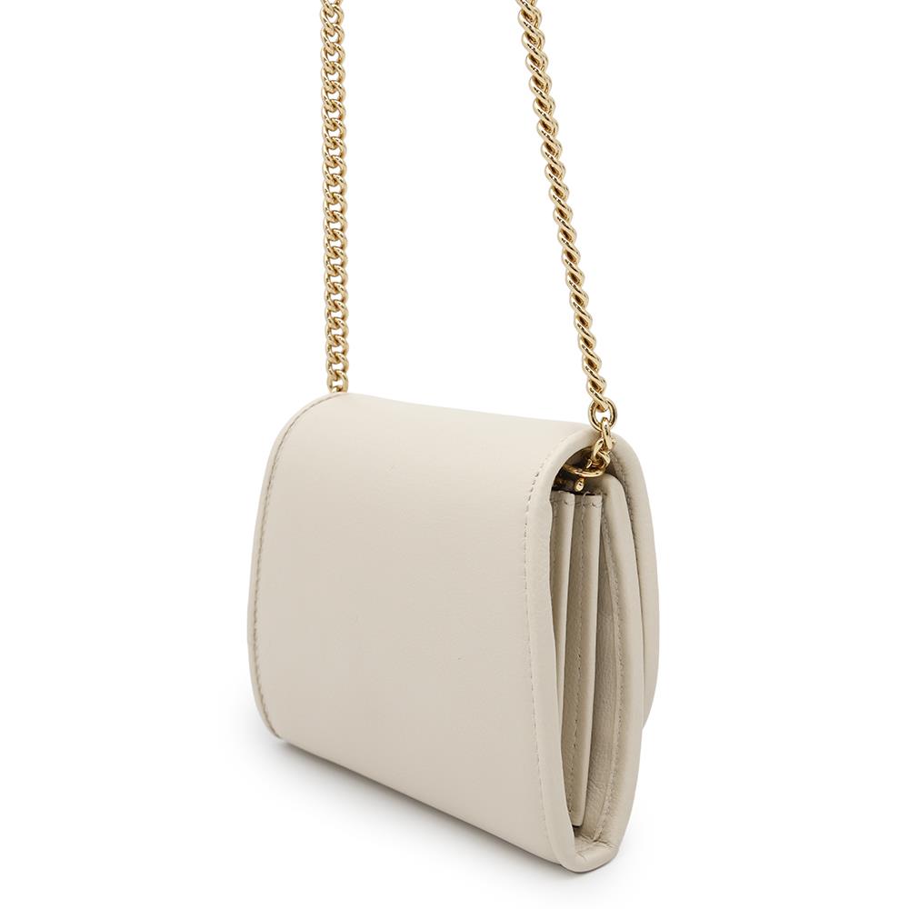 GUCCI Interlocking G Blondie Chain Wallet Ivory725219 Leather