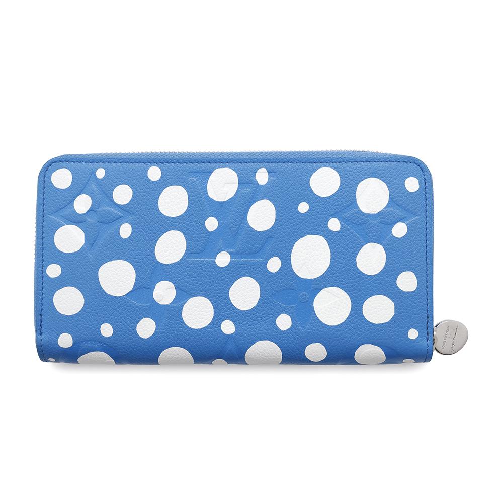 LOUIS VUITTON LV Ã YK Zippy Wallet blue bronM81954 Monogram Empreinte Leather/Infinity Dot