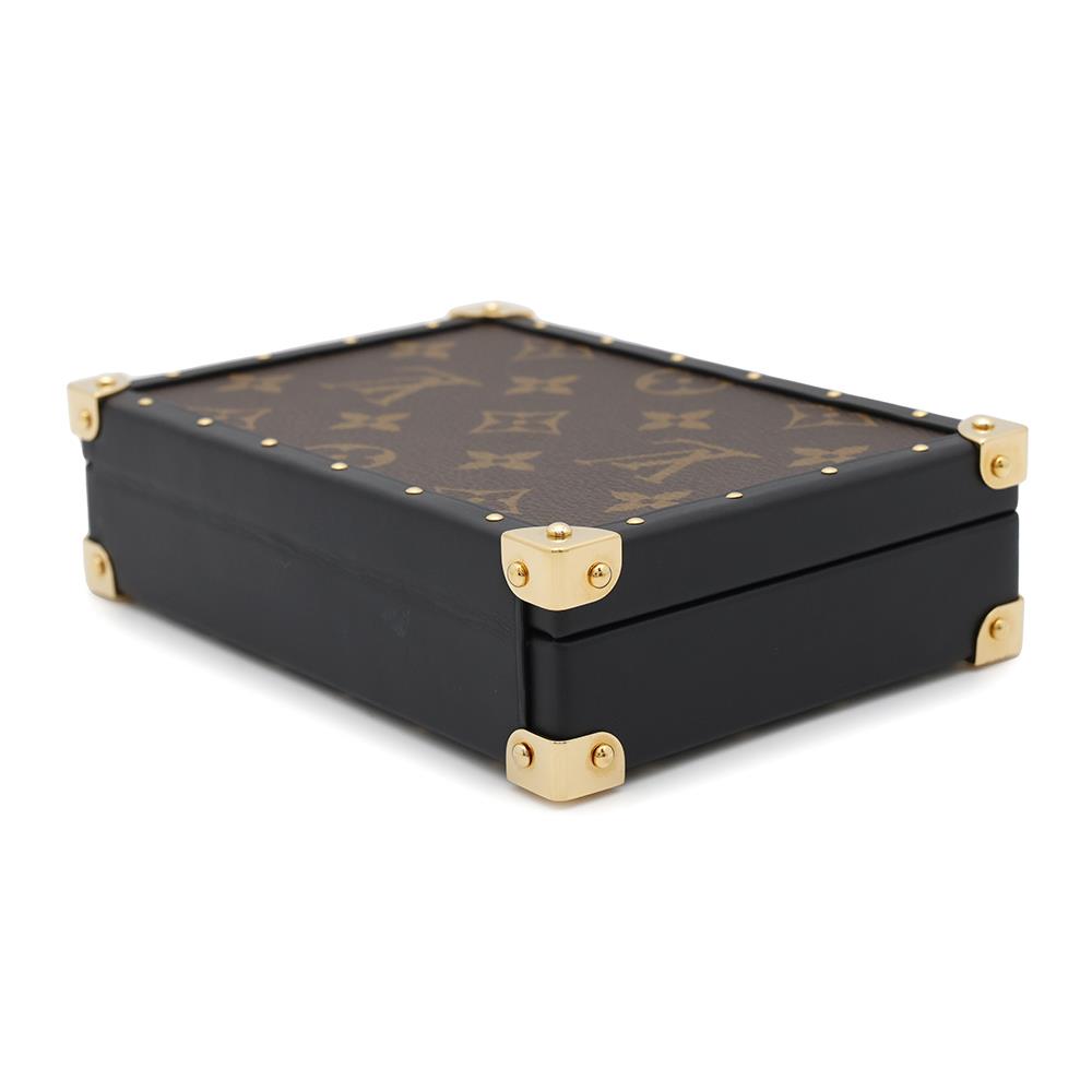 LOUIS VUITTON jewelry box trunk YellowGI0555 Monogram