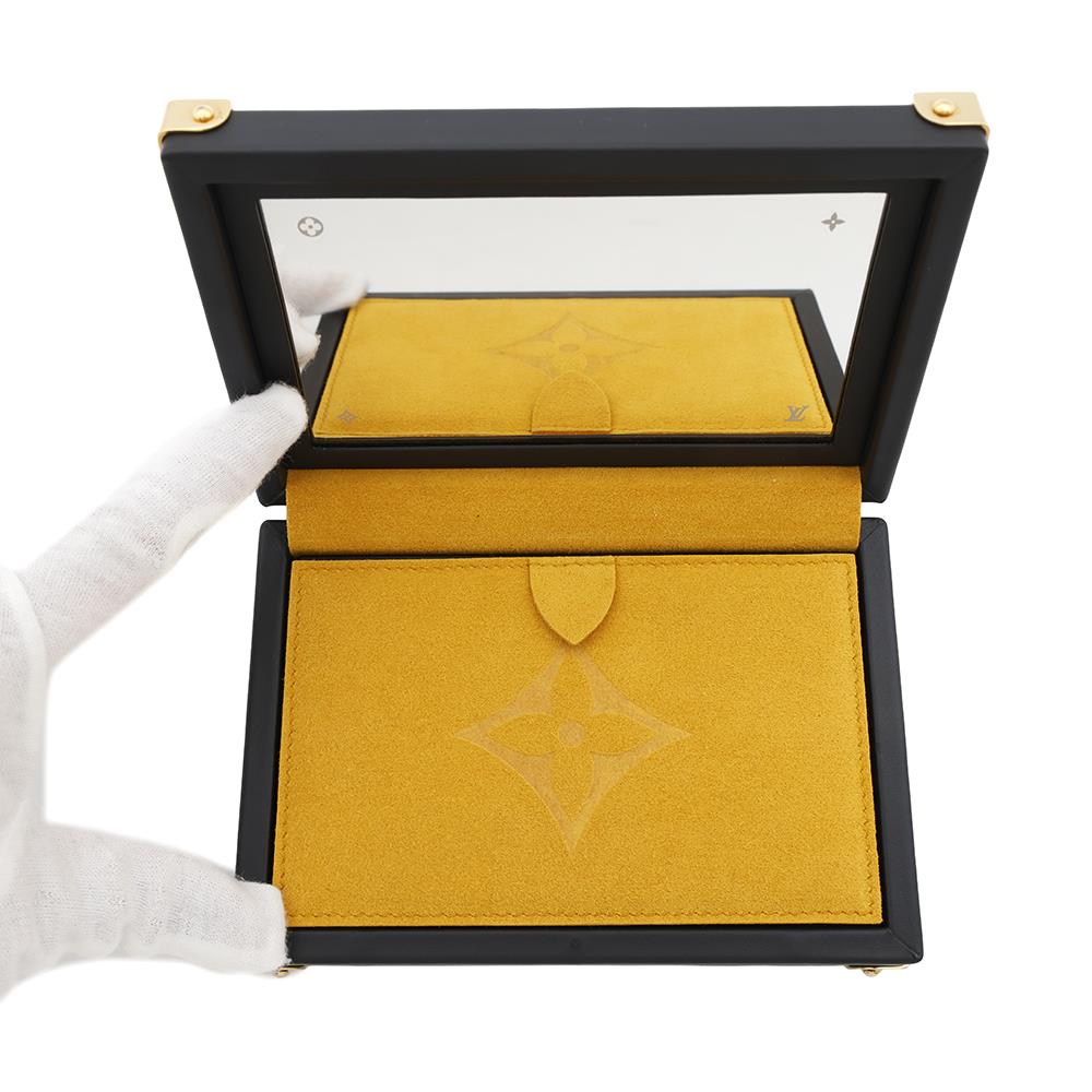 LOUIS VUITTON jewelry box trunk YellowGI0555 Monogram