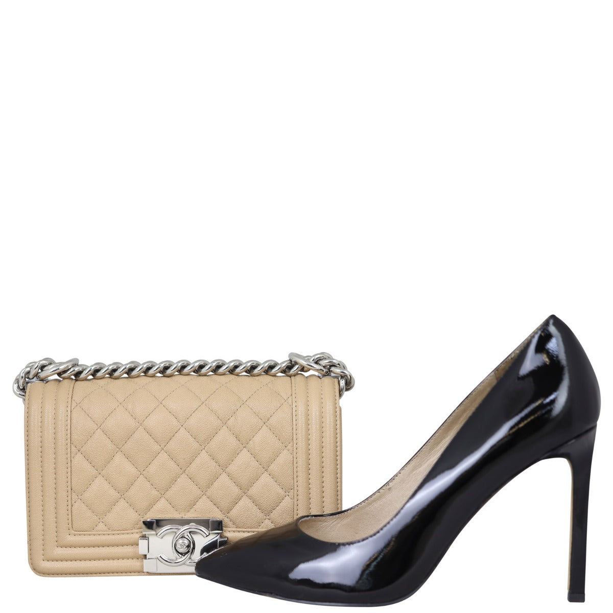Chanel Boy Small | Beige