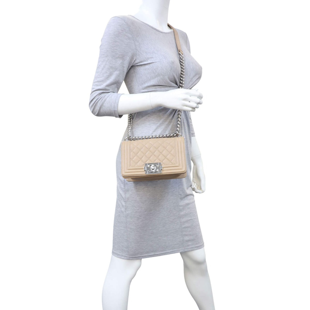 Chanel Boy Small | Beige