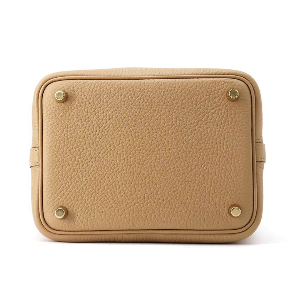 HERMES Picotin Lock Biscuit Taurillon Clemence Size PM