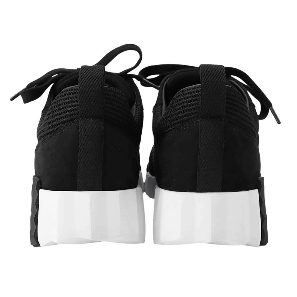 HERMES Sneakers bouncing Black Meshã»Graphic Chevre Velour Size 35.5