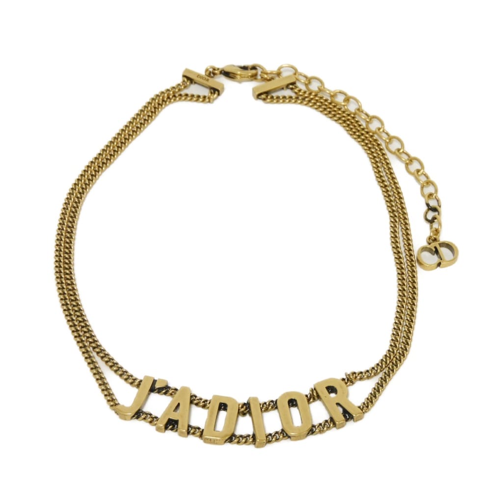 Dior Necklace N0424ADRMT metal antique gold J'ADIOR J'adior Choker