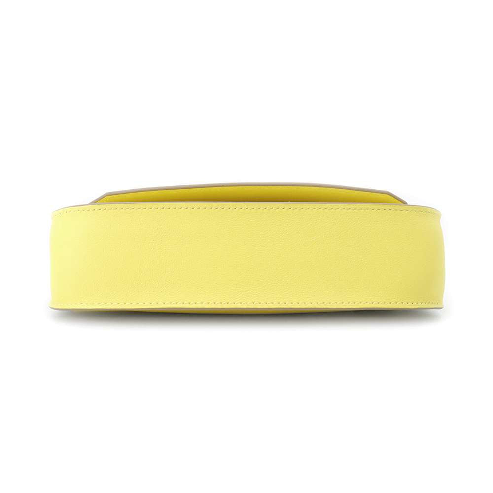HERMES Jypsiere Lime Swift Leather Size Mini