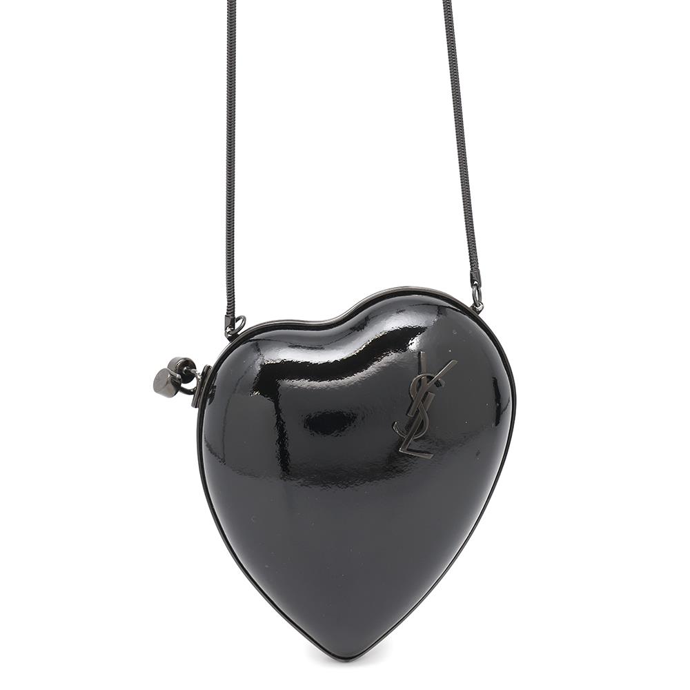 SAINT LAURENT PARIS Lovebox Shoulder Bag Black466212 Patent Leather