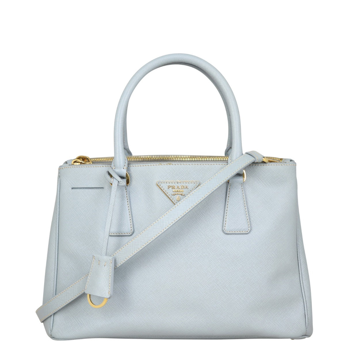 Prada Saffiano Lux Galleria Double Zip Tote Small