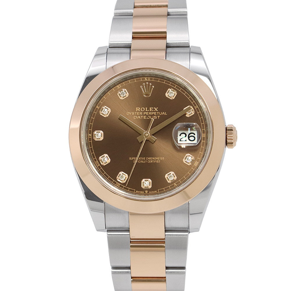 ROLEX Datejust W41mm Stainless Steel K18PG Chocolate Dial126301G