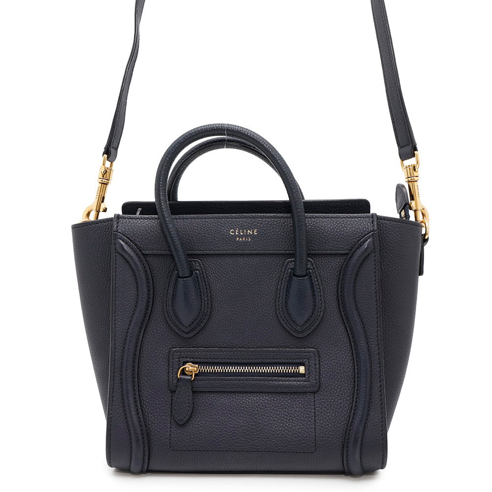CELINE Luggage shopper Navy168243 Leather Size Nano