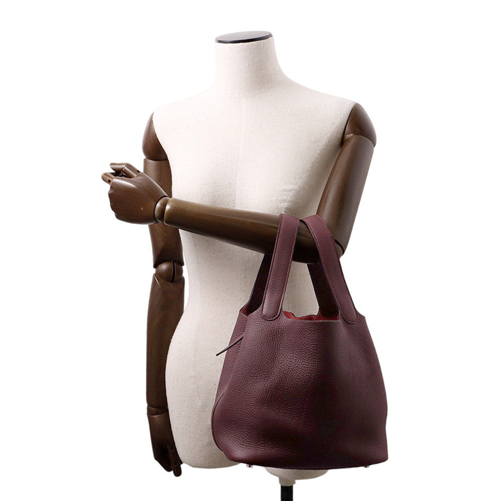 HERMES Picotin Prune Taurillon Clemence Size MM