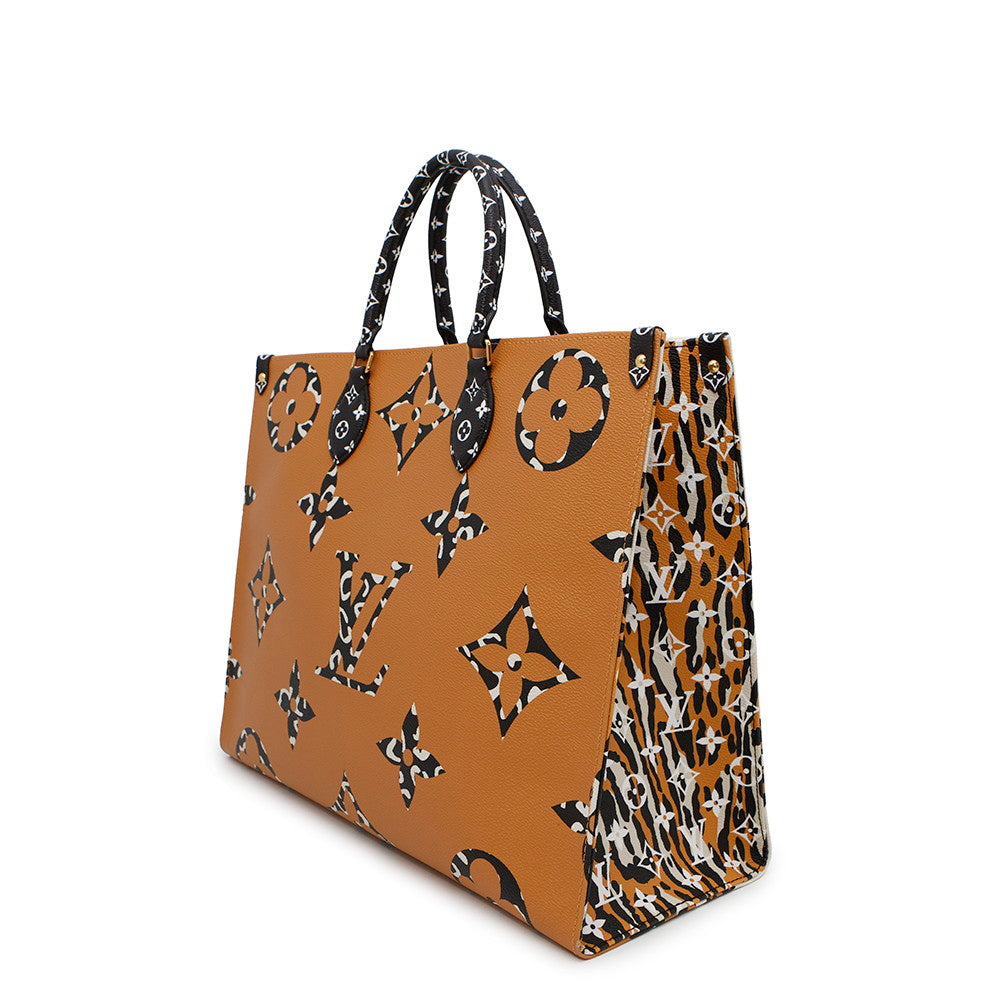 LOUIS VUITTON Onthego IvoireM44675 Monogram / Jungle Size GM