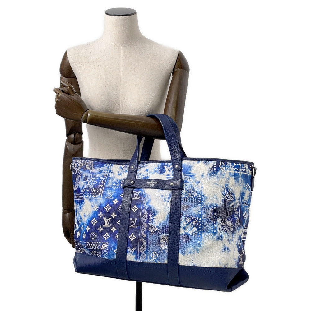 LOUIS VUITTON Trolley tote BlueM20553 Monogram ã»Bandana