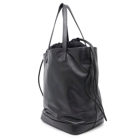 SAINT LAURENT PARIS Teddy Tote Bag Black572673 Leather