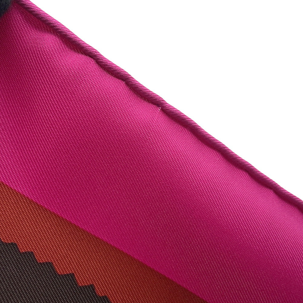 HERMES Carre Stirrupã»Remix Etriers Remix Size 90 Fuchsia/Marron/Multicolor Silk 100%