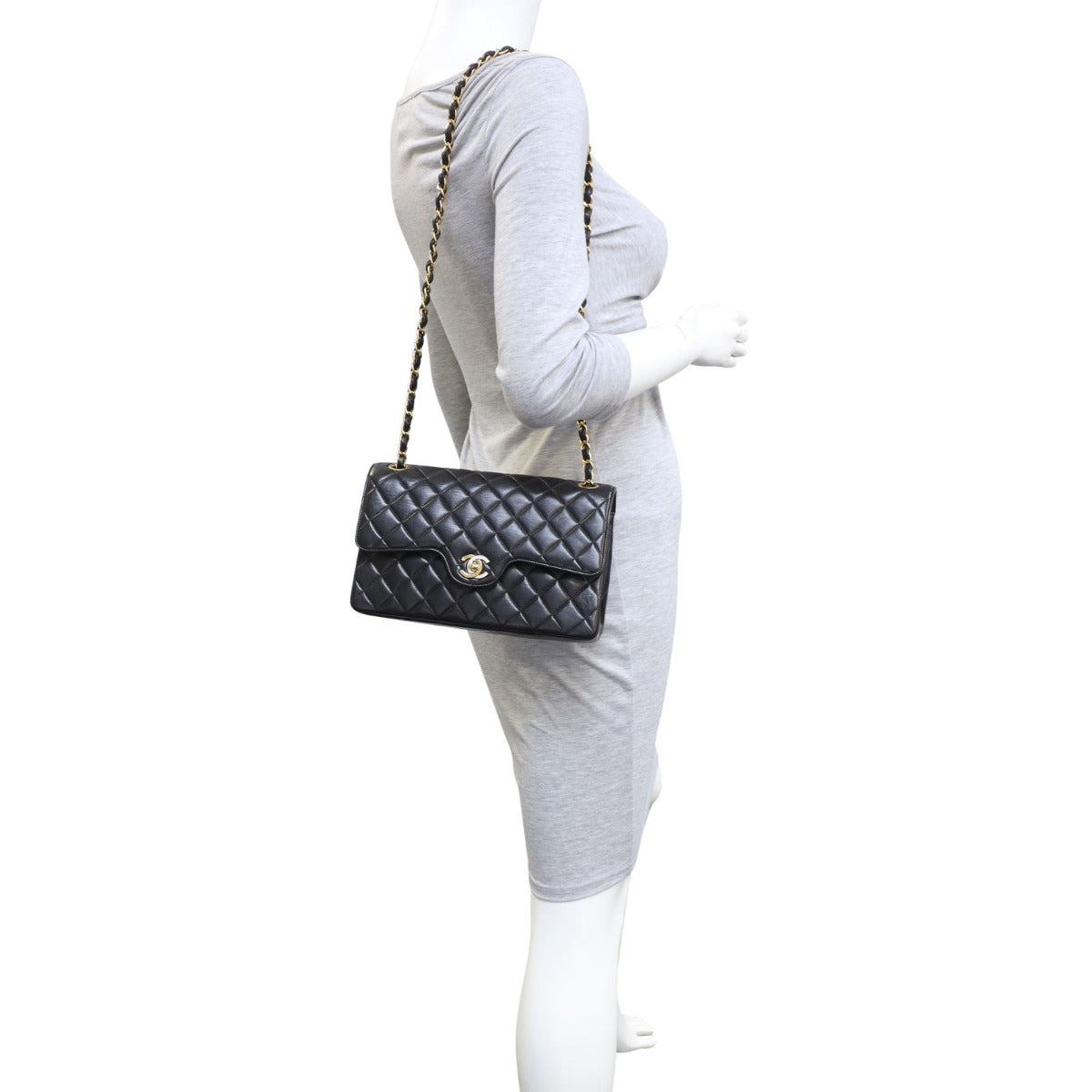 Chanel Two Tone CC Double Flap Medium