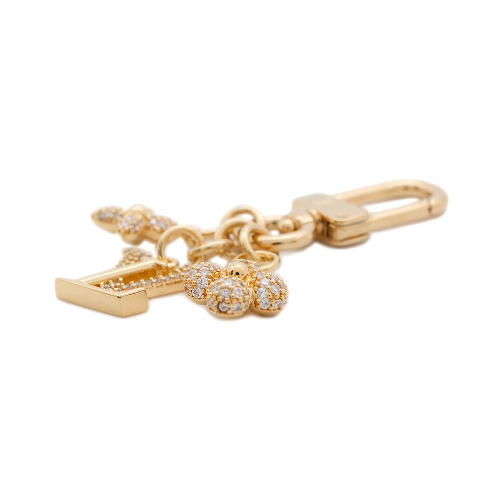 LOUIS VUITTON Micro Bag Charmã»LV Iconic GoldM01566 Metal Rhinestone