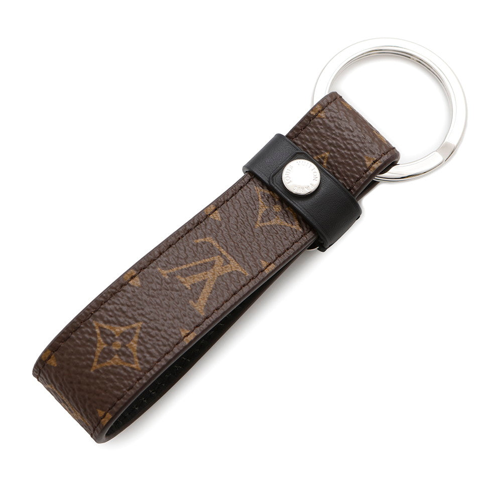 LOUIS VUITTON Keychainã»LVDragonne BrownM62709 Monogram Calf Leather
