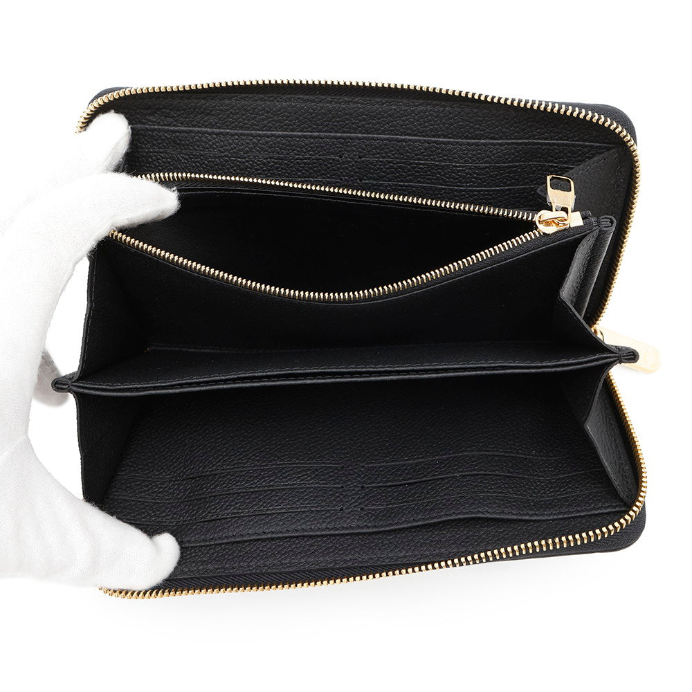 LOUIS VUITTON LV Ã TM Zippy Wallet Japan Limited Edition NoirM14160 Monogram Empreinte Leather