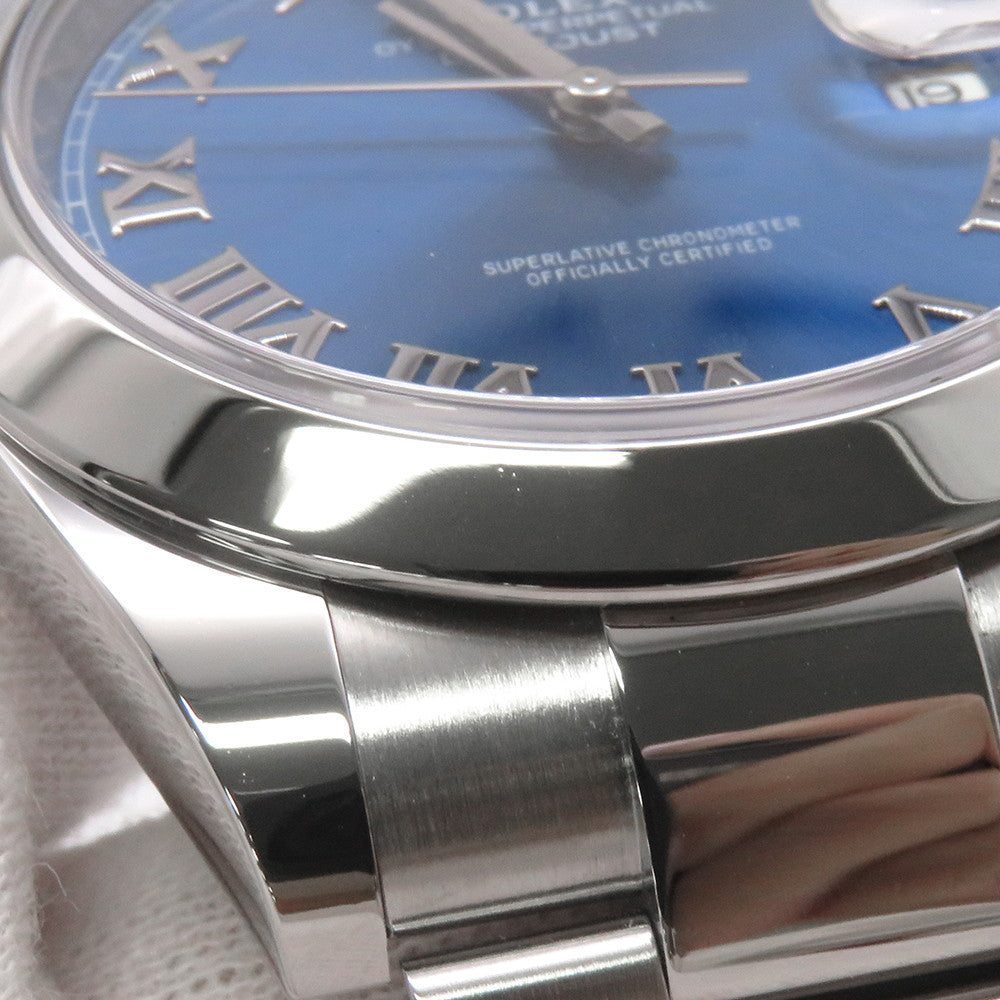 ROLEX Datejust W41mm Stainless Steel Azzurro Blue Dial126300
