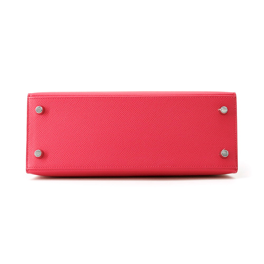 HERMES Kelly Sellier Rose Extreme Epsom Size 25