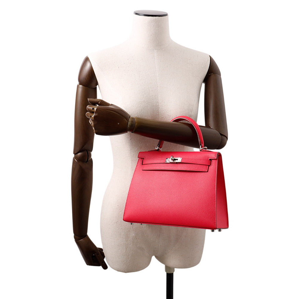 HERMES Kelly Sellier Rose Extreme Epsom Size 25
