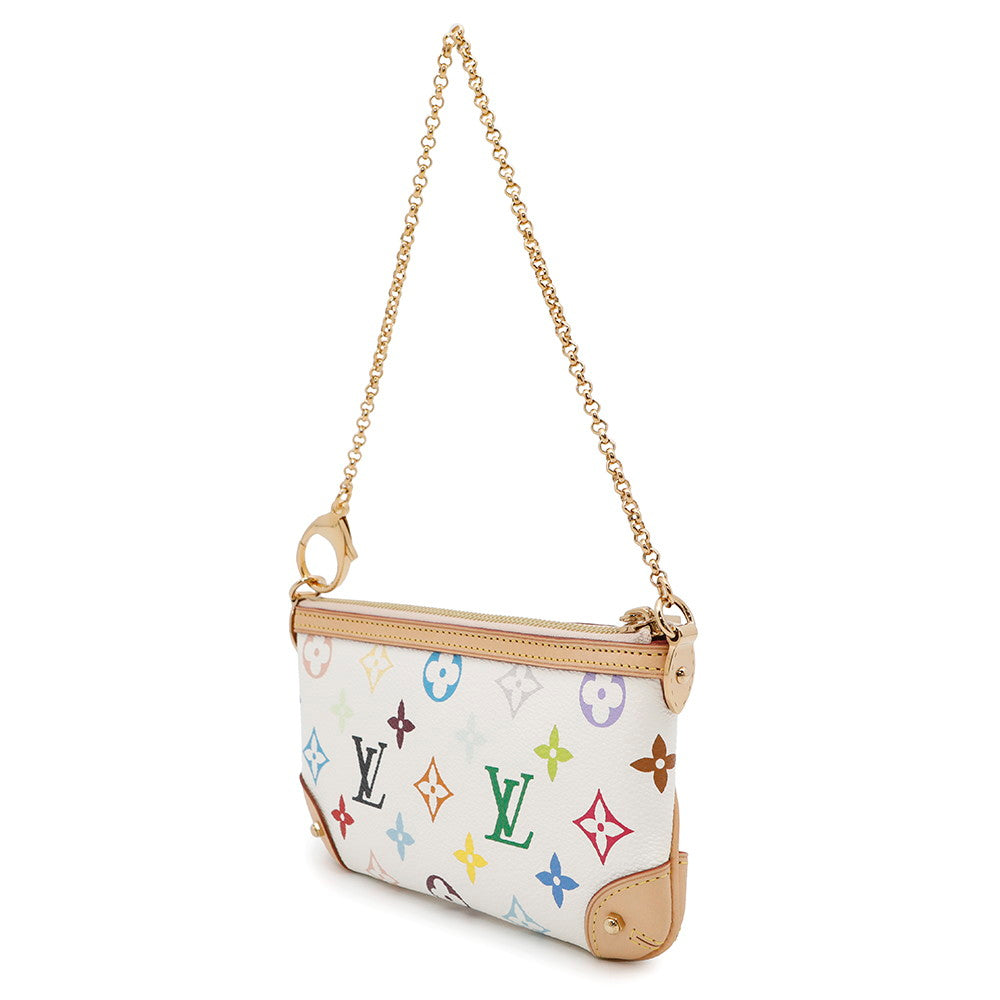 LOUIS VUITTON Pochetteã»Milla BlancM60096 Monogramã»Multicolor Size MM
