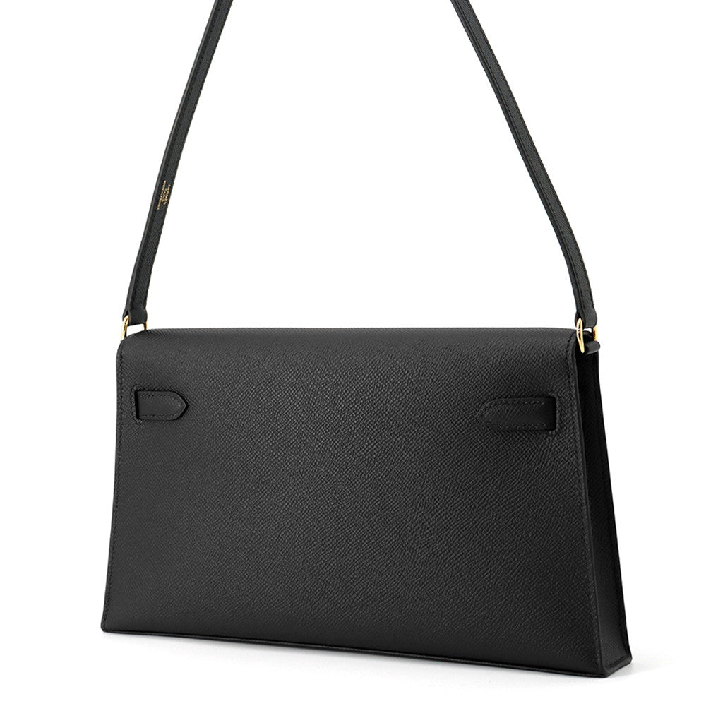 HERMES Kelly Elan Black Epsom