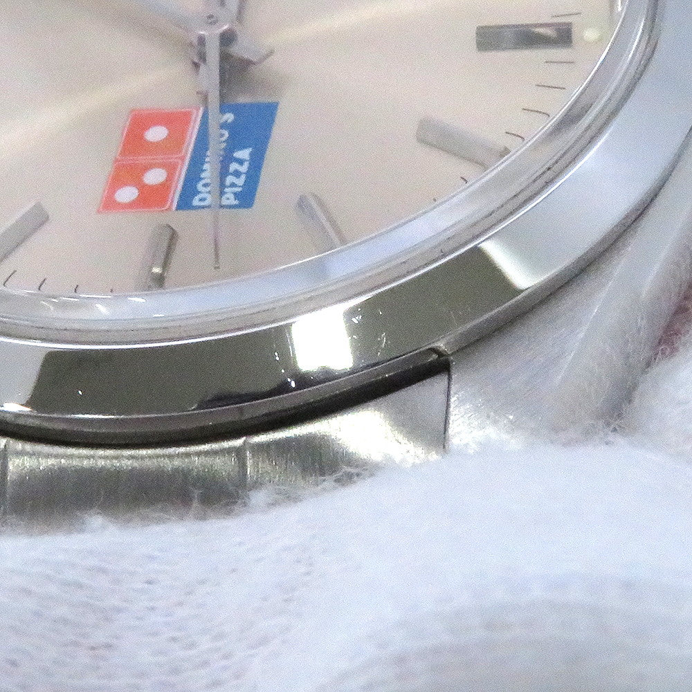 ROLEX Air-King Domino's Pizza W34mm Stainless Steel Silver dial Dial14000