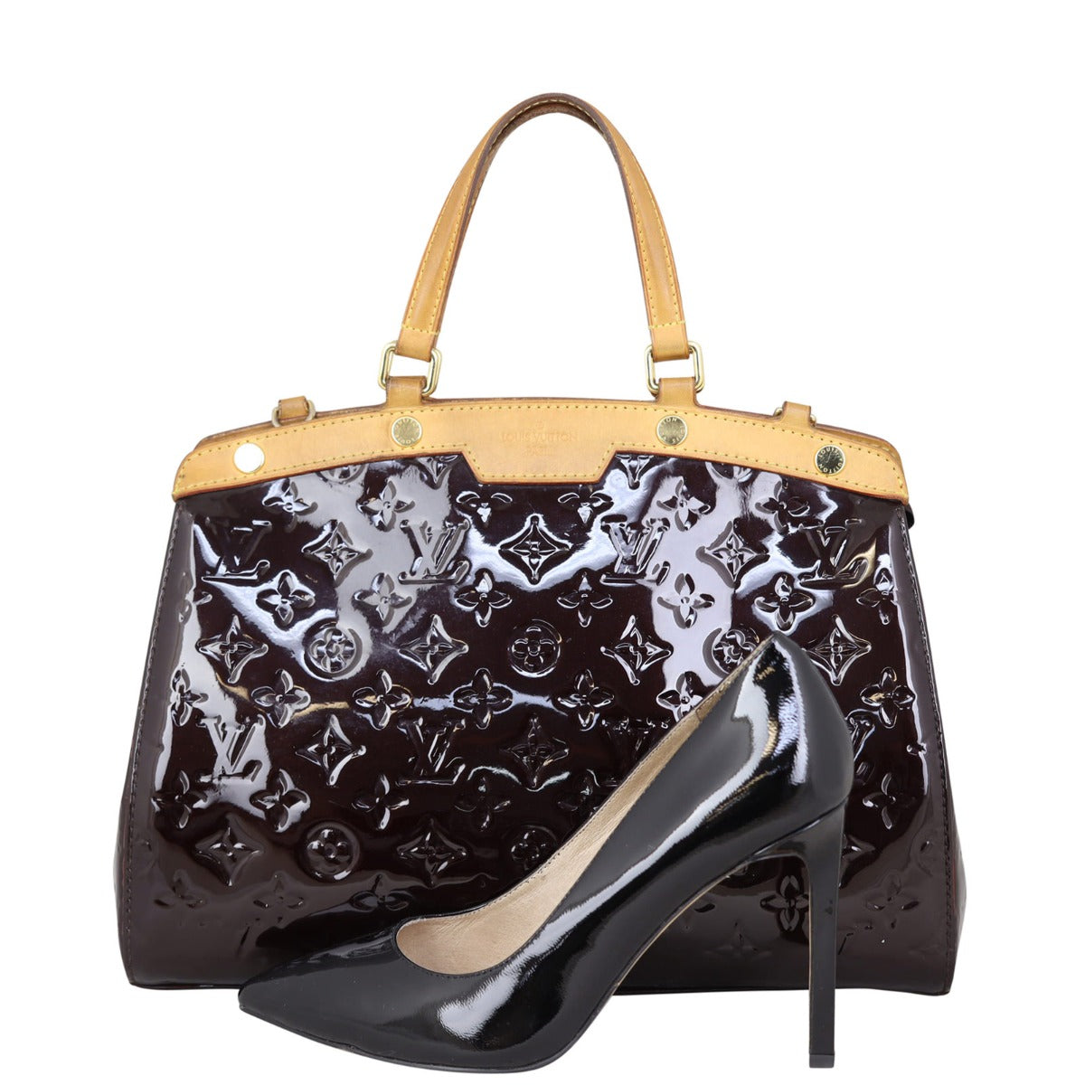 Louis Vuitton Brea MM Monogram Vernis