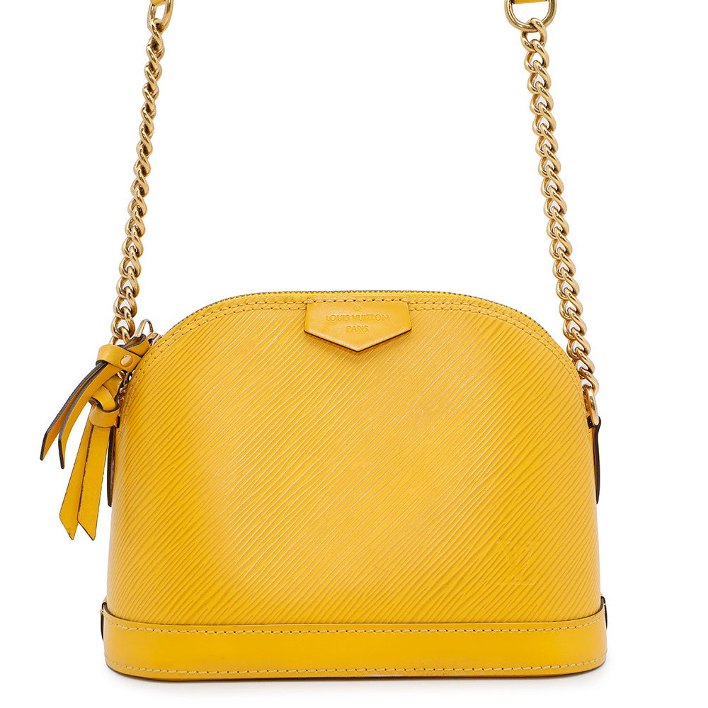 LOUIS VUITTON Alma MINIã»Chain CitronM53119 Epi Leather