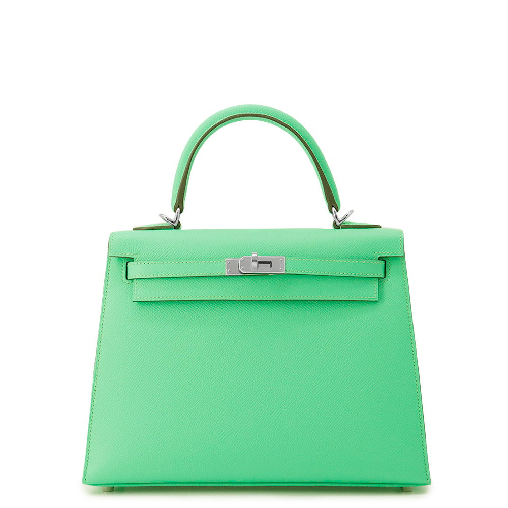 HERMES Kelly Sellier VertComic Epsom Size 25