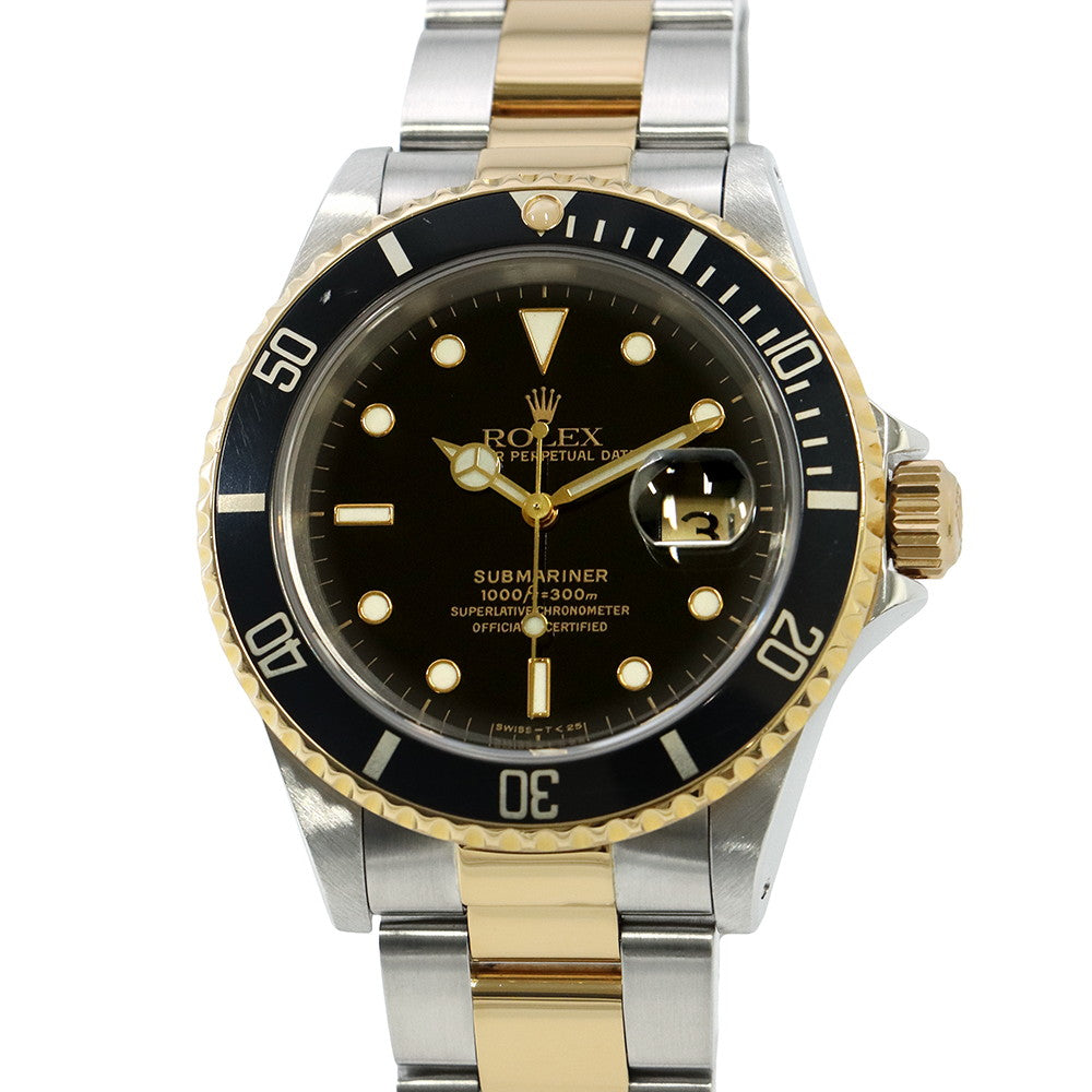 ROLEX Submariner Date W40mm Stainless Steel K18YG Black Dial16613