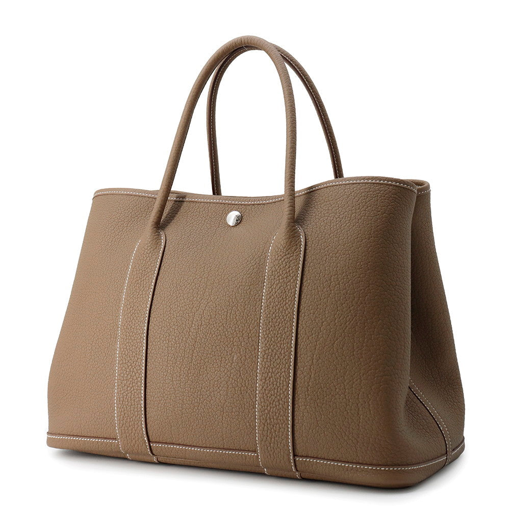 HERMES Garden Party Etoupe Negonda Leather Size PM