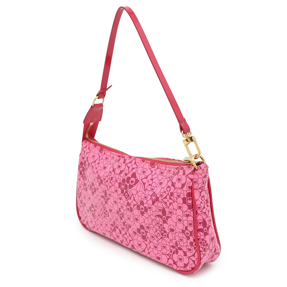 LOUIS VUITTON Cosmic Blossom Pochette Cosmic RoseM93166 PVC Coated Canvas