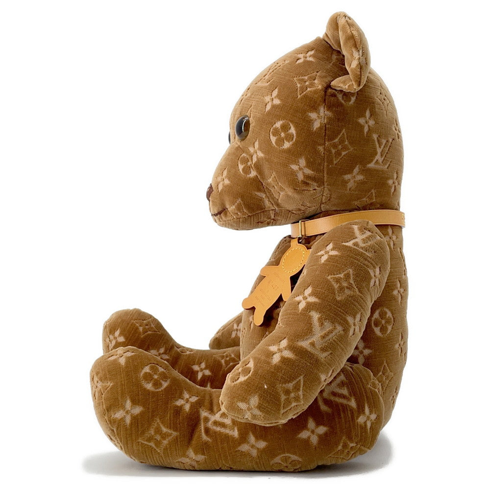 LOUIS VUITTON Doudou Teddy Bear_Limited to 500 pieces worldwide 2005 Stainless Steel BrownM99000 Velour