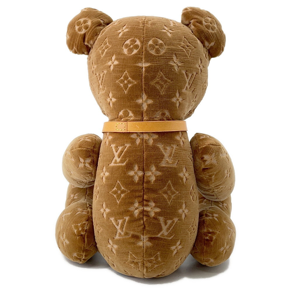 LOUIS VUITTON Doudou Teddy Bear_Limited to 500 pieces worldwide 2005 Stainless Steel BrownM99000 Velour
