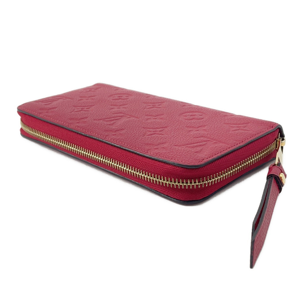 LOUIS VUITTON Zippy Wallet CeriseM60737 Monogram Empreinte Leather