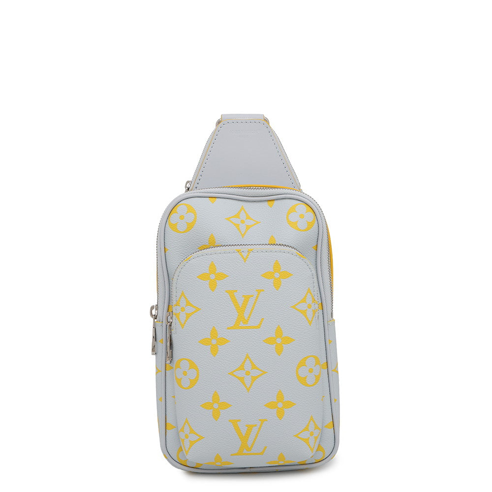 LOUIS VUITTON Avenue Sling Bag Gray/YellowM15078 Monogramã»Glow