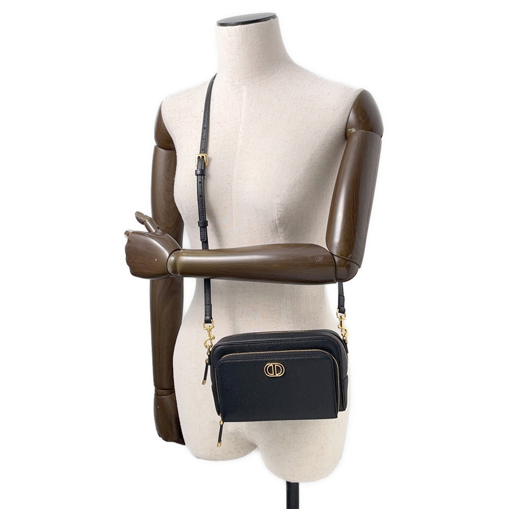 Dior Karo double pouch BlackS7431UBAE Leather